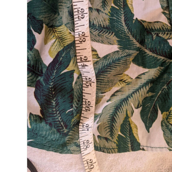 Huntington Beach Club Vintage Palm Leaf Button Down Shirt Medium - Picture 7 of 10